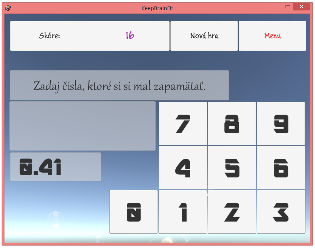 Keep Bran Fit - Hra s číslami