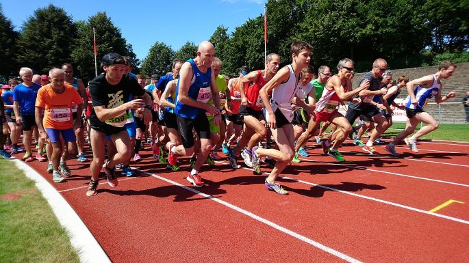 Štart na mestskom maratóne